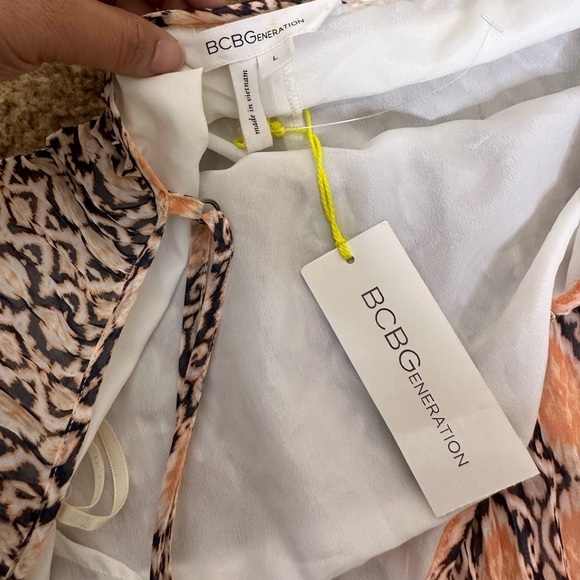 NWT BCBGeneration Spaghetti Strap Maxi Dress Size L - Picture 8 of 9